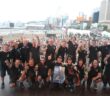 La squadra KMS festeggia il titolo World RX sul podio di Hong Kong