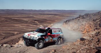 Rossi nella sua ultima uscita africana al Carta Rallye