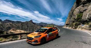 La Fiesta Rally3 Evo di Armstrong sulle strade delle Canarie.