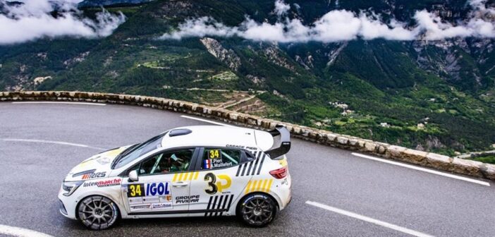 Tom Pieri al volante della Renault Clio Rally3 al rallye d'Antibes