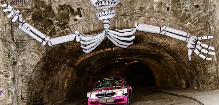 La Fabia R5 di Mabellini in ricognizione sulle strade di Guanajuato