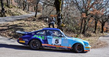 La Porsche Carrera RS di Musti nella passata edizione del Vallate Aretine