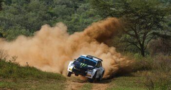 La Fabia di Oliver Solberg sulle piste del Safari Rally Kenya 2023