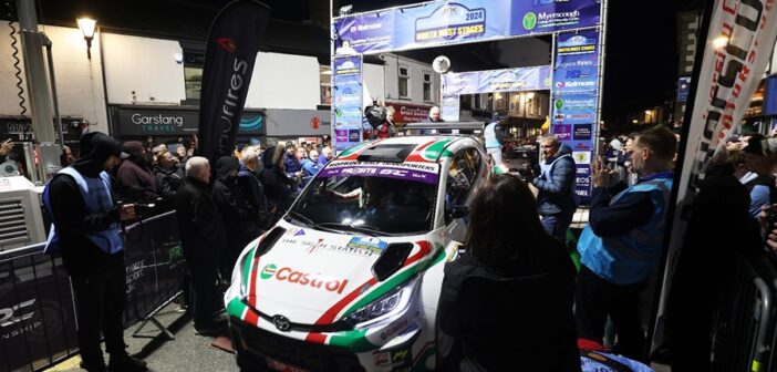 La GR Yaris Rally2 alla partenza del North West Stages