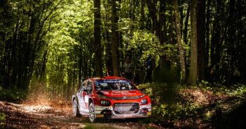 La Citroen C3 di Gryazin nel sottobosco delle prove Croate