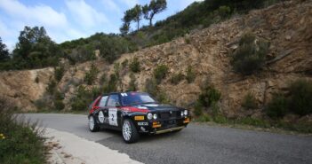 La Lancia Delta Integrale 16V di Lucky sulle prove del Costa Smeralda