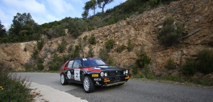 La Lancia Delta Integrale 16V di Lucky sulle prove del Costa Smeralda