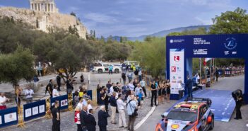 Uno scorcio della pedana di partenza dell'Acropolis Rally
2023