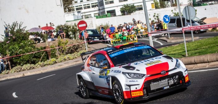 La GR Yaris Rally2 di Cachòn sulle speciali delle Canarie