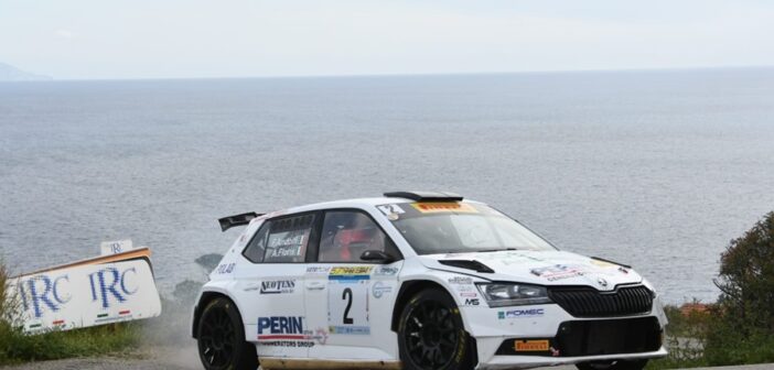 La Fabia di Fabio Andolfi in azione sulle strade dell'Elba