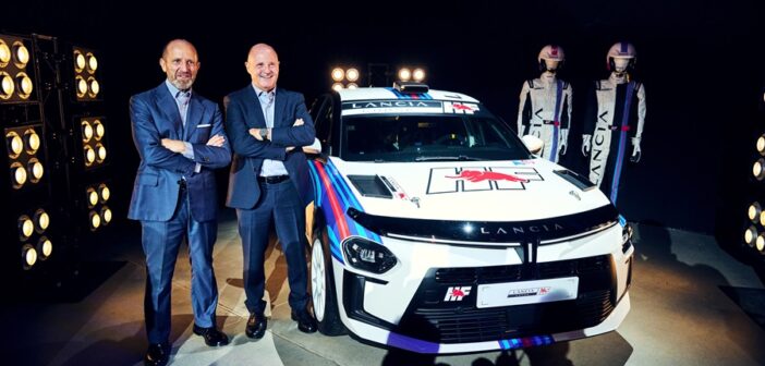 Biasion al fianco di Napolitano alla presentazione della Ypsilon Rally4 HF