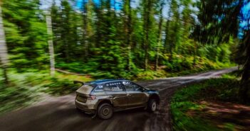 La Fabia RS di Oliver Solberg nei test pre gara