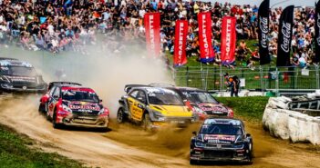 Johan Kristoffersson in una delle concitate fasi di partenza a Mettet