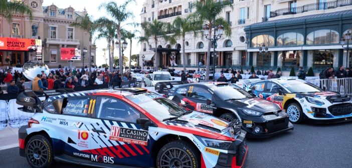 Le auto dei tre costruttori attualmente impegnati nel WRC