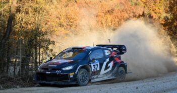 La GR Yaris Rally1 Hybrid di Bertelli in azione (Photo Thomas Enrico Simonelli)