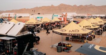 Uno dei bivacchi nel deserto Saudita