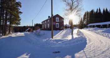Uno scorcio di prova speciale odierno del Rally Sweden
