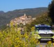Basso nel suo vittorioso Sanremo 2023 al volante della Fabia Delta Rally