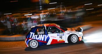 Andrea Crognola al rally Legend nella sua prima partership con la Trony