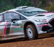 La Fiesta Rally2 di Sesks sulla fradicia terra portoghese