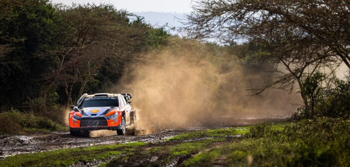 Ott Tanak sulla Hyundai i20 N Rally1 al sfari 2024