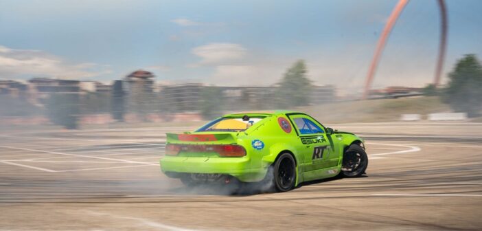 Il drift sull'improvvisato circuito del AMTS