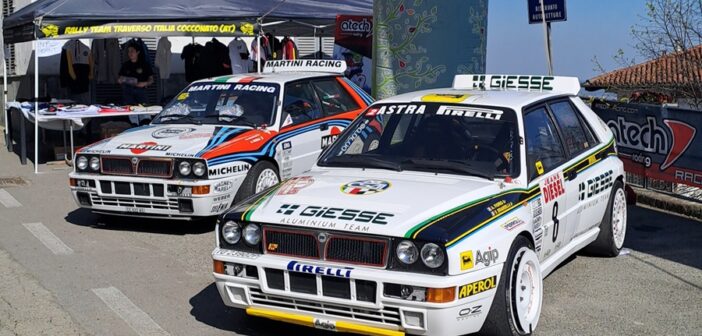 Due sfavillanti Lancia Delta in quei di Cocconato