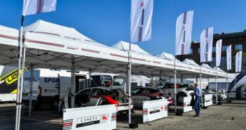 Il service Lancia nel park di Alba