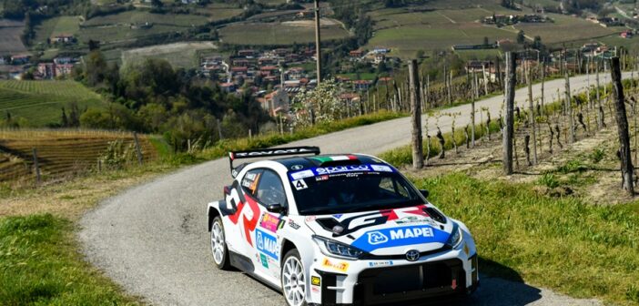 Andolfi e Menchini mettono le ali alla GR Yaris rally2