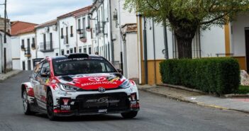 La GR Yaris rally2 di Alejandro Cachòn protagonista nella prima parte di gara