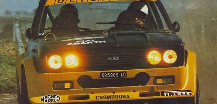 La spettacolare Fiat 131 Abarth con i colori Olio Fiat