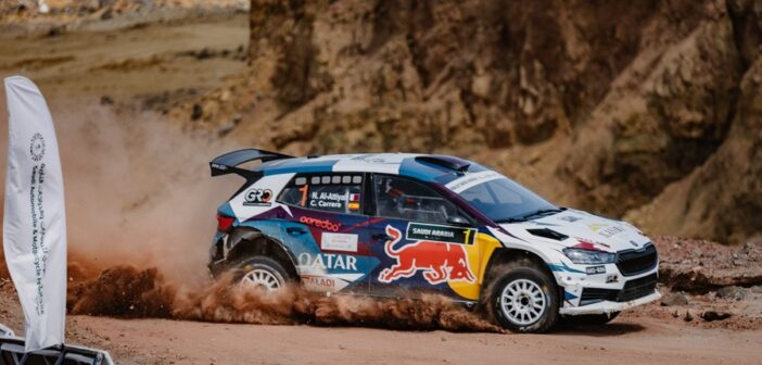 Il vincitore Al Attiyah in azione sulle stage di Jedda
