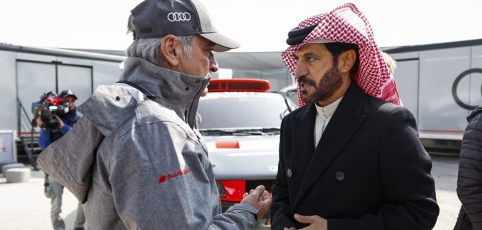 Carlos Sainz e Ben Sulayem alla Dakar 2023