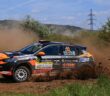 La 208 Rally4 di Doretto sugli insidiosi sterrati ungheresi ..