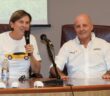 Miki Biasion ad Alba nel suo doppio ruolo di presidente della commissione rally e ambassador Lancia