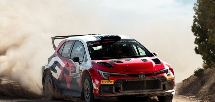 La Toyota Corolla RC2 in azione negli USA sulla quale siederà Tanak