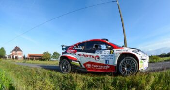La Yaris Rally2 di Syx in azione