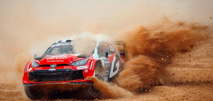 Solberg in azione sulla terra dello shake down