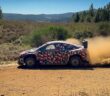 La nuova rally1 di Toyota nei test sulla terra del Portogallo