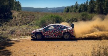 La nuova rally1 di Toyota nei test sulla terra del Portogallo