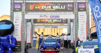 La pedana finale del Due Valli in piazza Bra