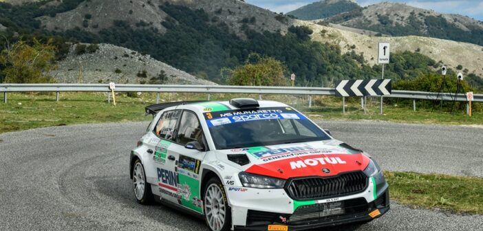 Avbelj in azione sulle strade del Lazio dove firma il successo