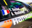 La Lancia Ypsilon con i colori Hankook di Rossel allo Cevennes