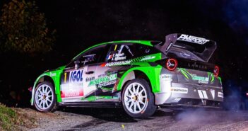 La Lancia Ypsilon di Rossel nelle speciali by night del Criterium des Cevennes